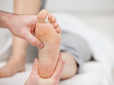General Foot Care podiatry being performed at Spine Sport Feet clinic in Helensvale